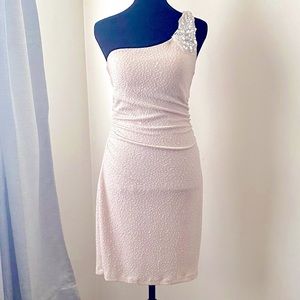 Sparkling Nude Cocktail Dress